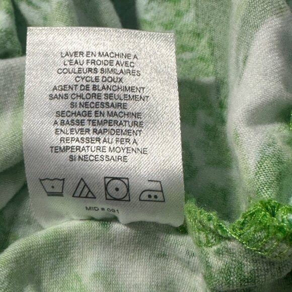 Caribbean Joe Womens Green Pineapple Print V-Neck Top Side Ties Small Tropical - Picture 7 of 7